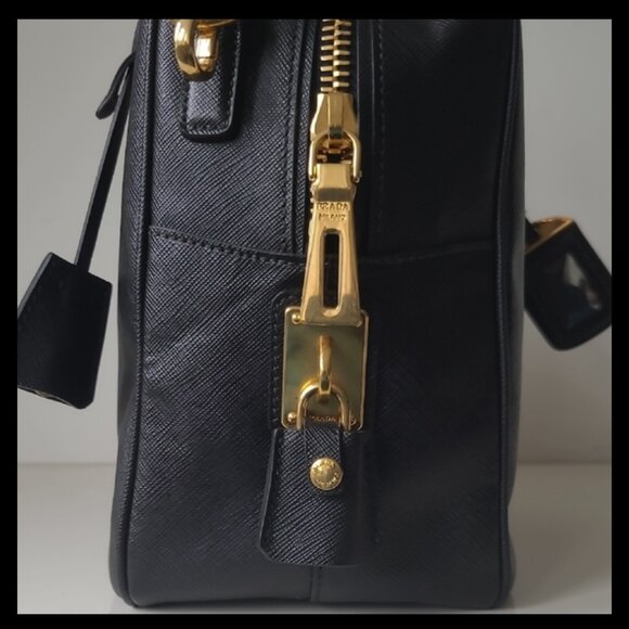 PRADA Saffiano Lux Square Satchel and Crossbody Bag - Picture 5 of 10